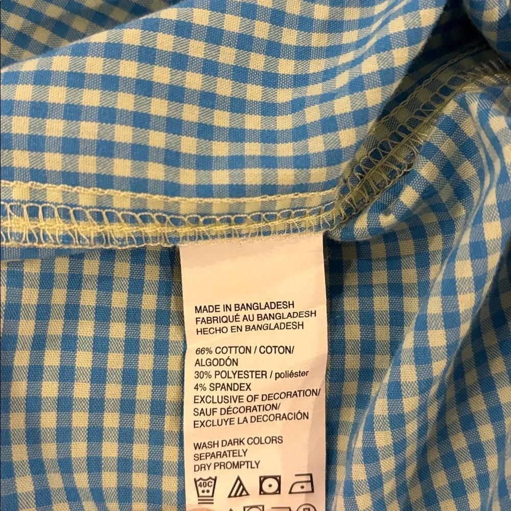 Izod Mens Performance Stretch Non-Iron Plaid Button-Front Shirt Top Medium - Picture 4 of 6